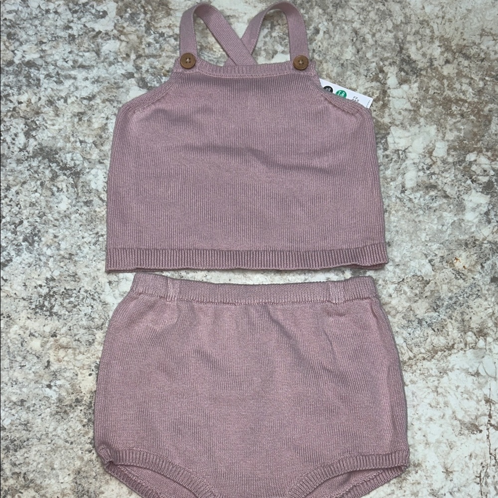 Carters Sweater  Knitted Two-Piece Set in Mauve